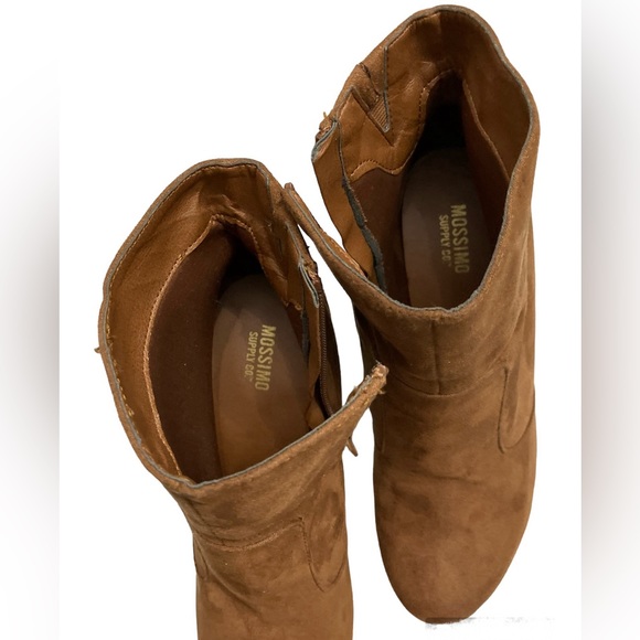 Mossimo Brown Suede Ankle Boots Sz 6 1/2 - Picture 10 of 13